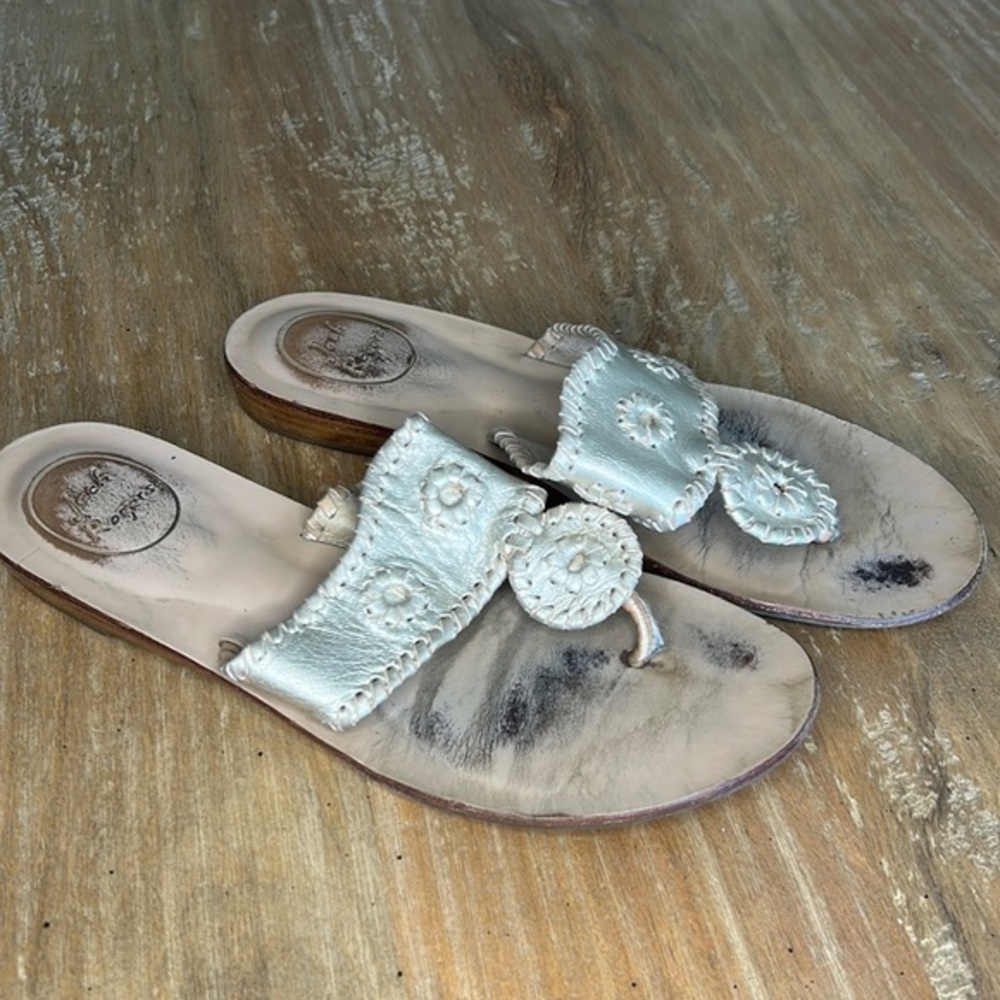 Jack‎ Rogers Capri Demi Wedge Sandals size 8.5
